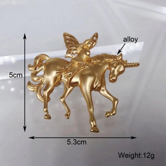 Fanciful Fairy Unicorn pendant brooch Sprite pixie elf Imp faerie faery Pegasus - Picture 13 of 13